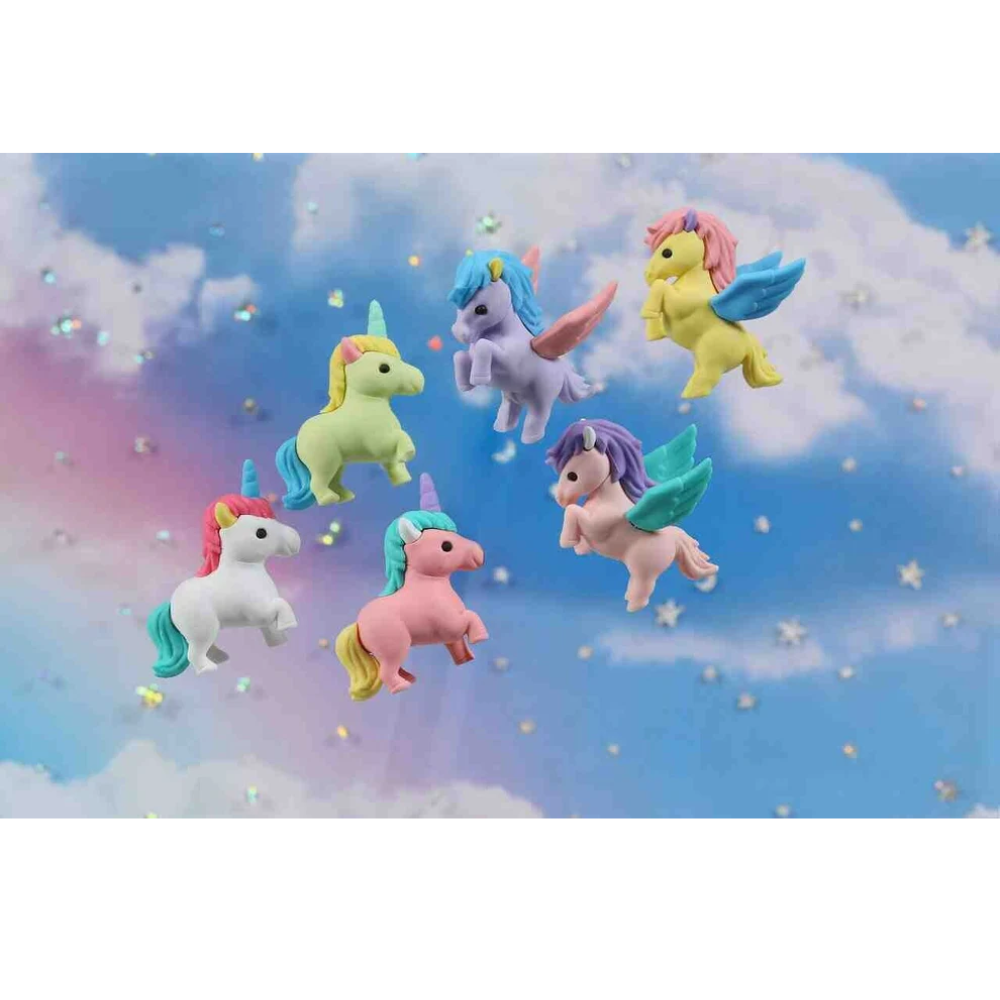 Iwako Japanese Puzzle Eraser - Unicorns and Pegasus