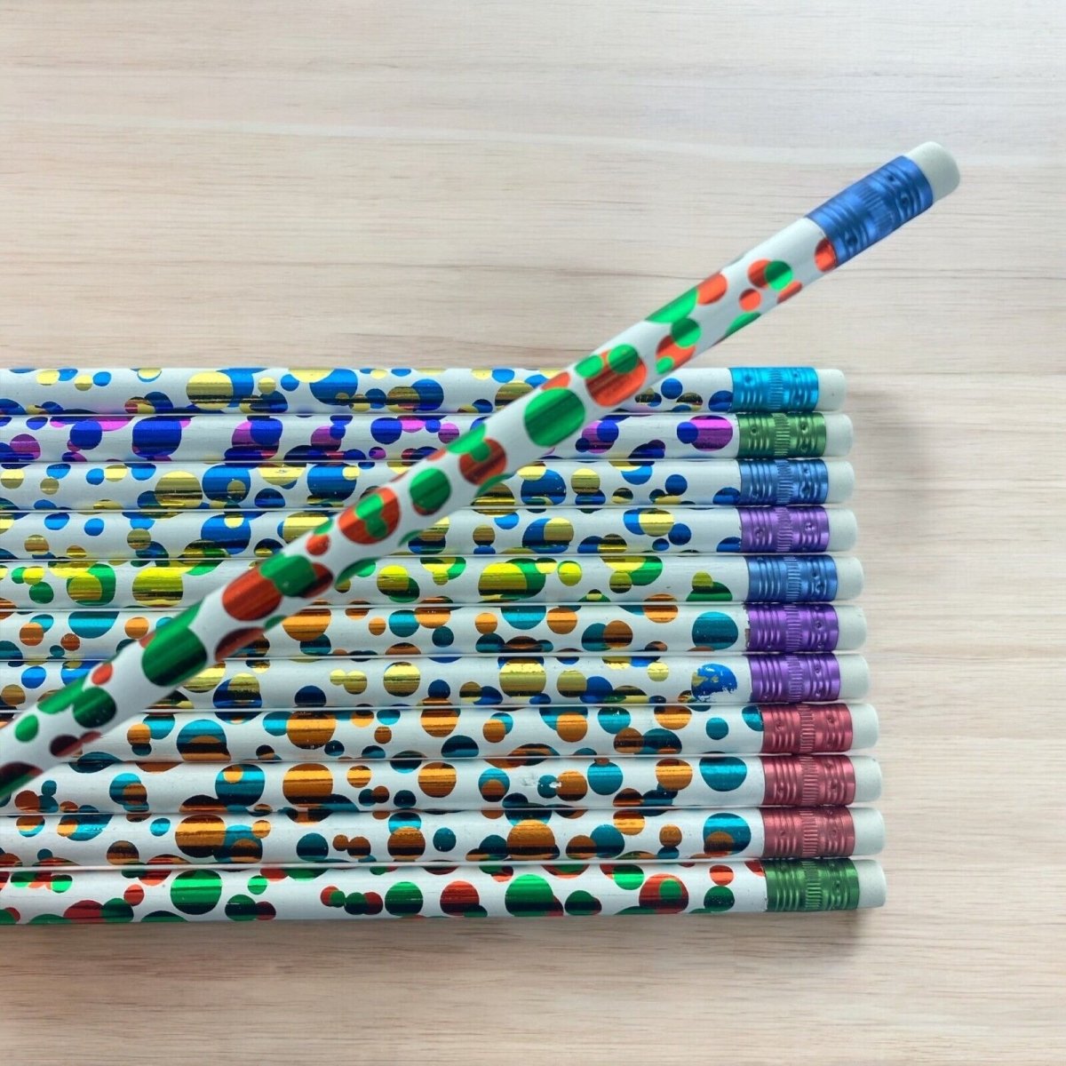 12pcs Various Themed HB Pencils for School Student Classroom Birthday Party Bag - PartyErasers