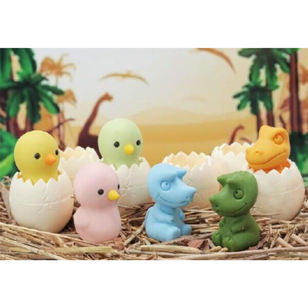 Iwako Japanese Puzzle Eraser - Dinosaur Eggs