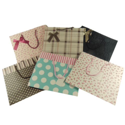 4pcs Paper Gift Bags Paper Carrier Bag Party Bag with Handle - PartyErasers