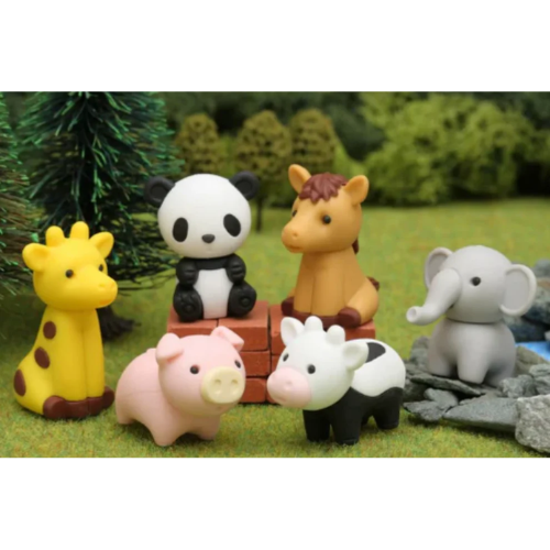 Iwako Zoo Animals Japanese Puzzle Erasers Rubbers