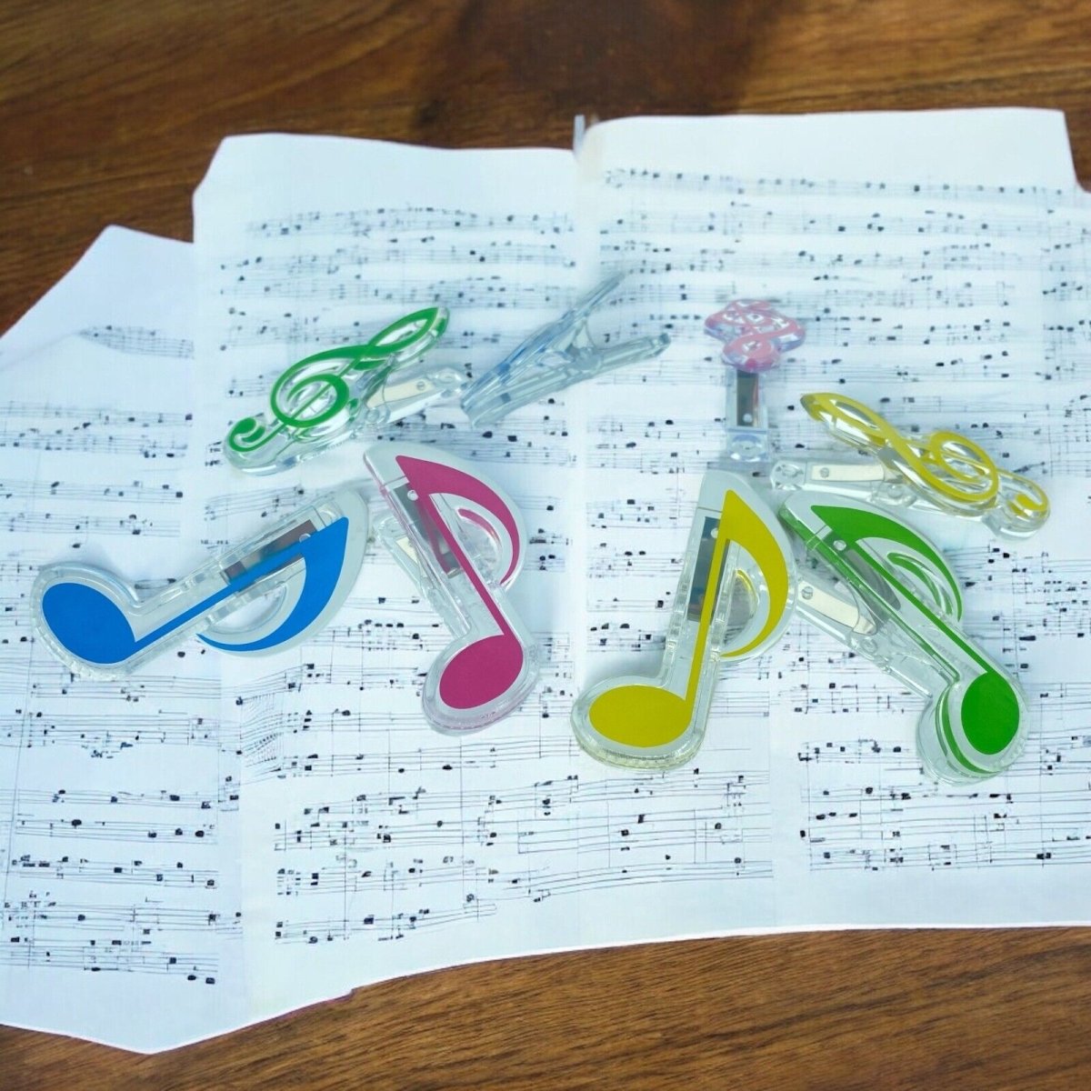 8pcs Treble Clef & Eighth Note Shape Paper Clips Music Gifts Music Themed - PartyErasers