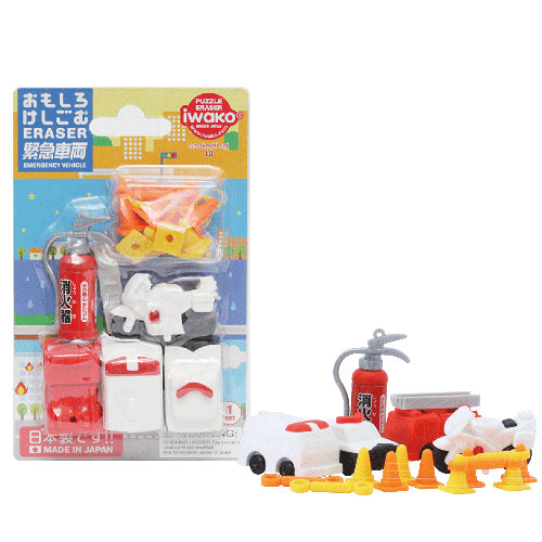 10 Packs IWAKO Blister Set - Emergency Vehicles