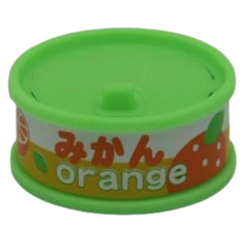 Dream Japanese Puzzle Eraser: Fruit-in-can with fruit slice