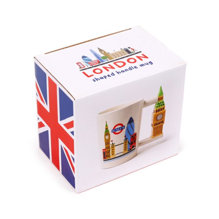 London Souvenir Big Ben Ceramic Shaped Handle Mug