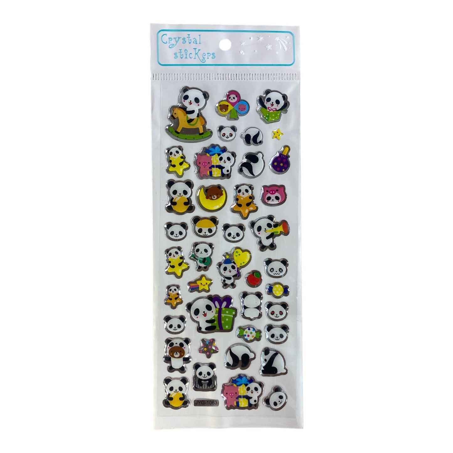Cute Gel Stickers - Rocking Chair Panda
