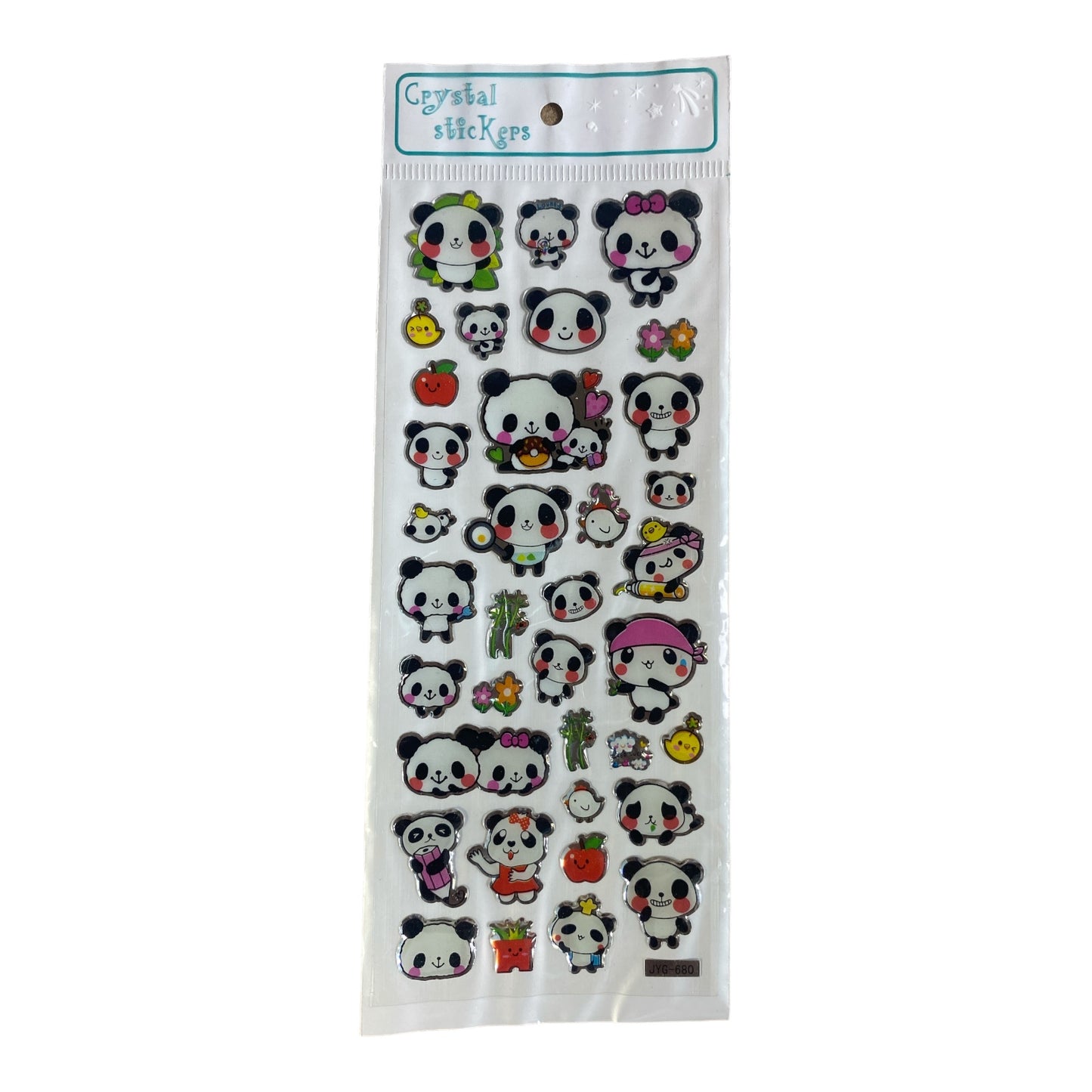 Cute Gel Stickers - Cute Panda