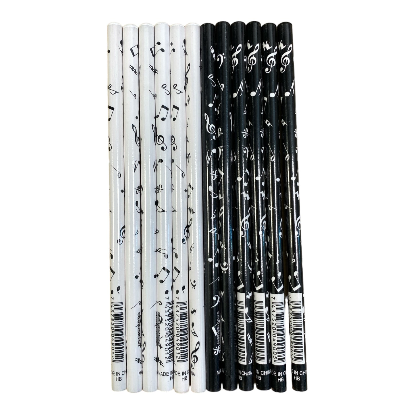Music Themed HB Pencils (12pcs) Stationery Music Gifts Party Bag