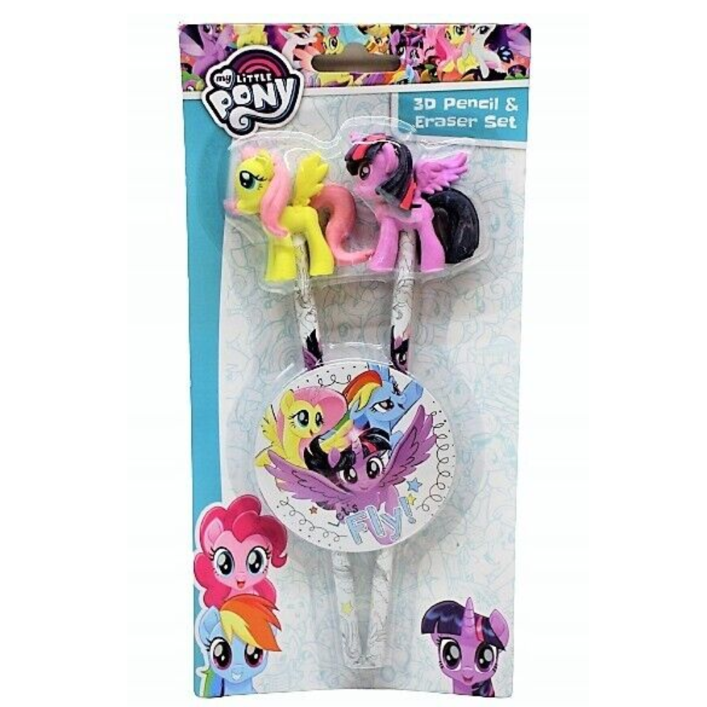 My Little Pony 3D Pencil & Eraser set