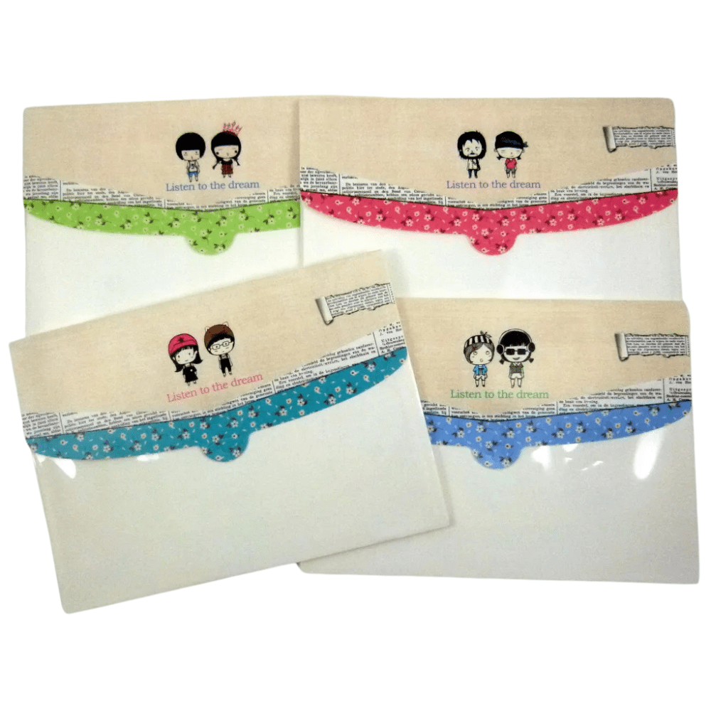 A4 Expanding Expandable File Folder 4 Pockets Folder Storage Case - PartyErasers