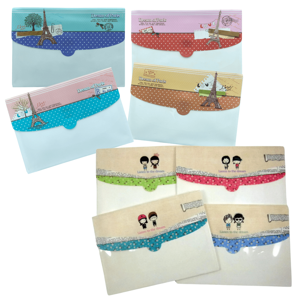 A4 Expanding Expandable File Folder 4 Pockets Folder Storage Case - PartyErasers