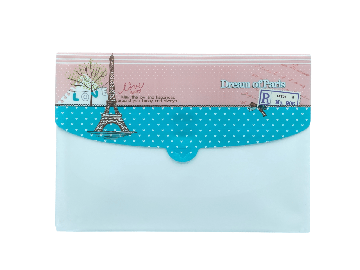 A4 Expanding Expandable File Folder 4 Pockets Folder Storage Case - PartyErasers