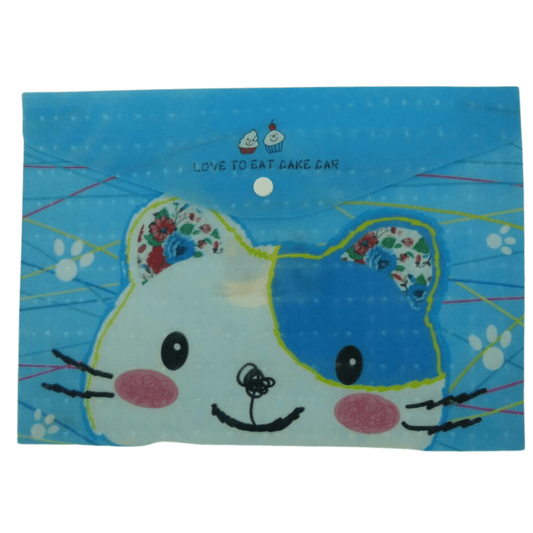 A4 Plastic Document Wallets File Folders Filing - Love to Eat - PartyErasers