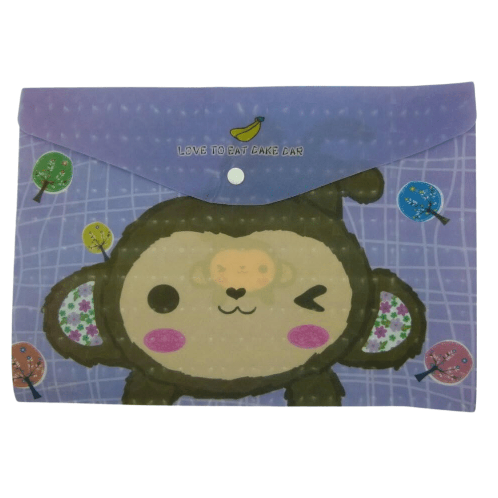 A4 Plastic Document Wallets File Folders Filing - Love to Eat - PartyErasers