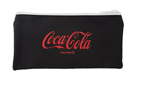 Black Coca Cola Bottles Zipper Pencil Case - PartyErasers