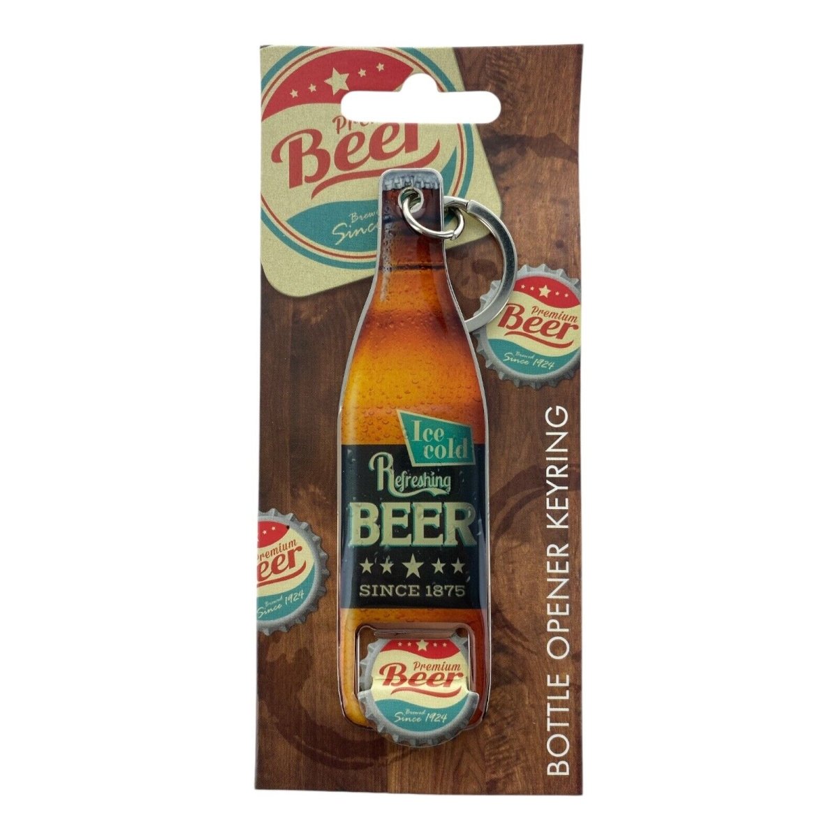 Bottle Opener Metal Stainless Steel Bottle Opener Key chain Key ring - PartyErasers