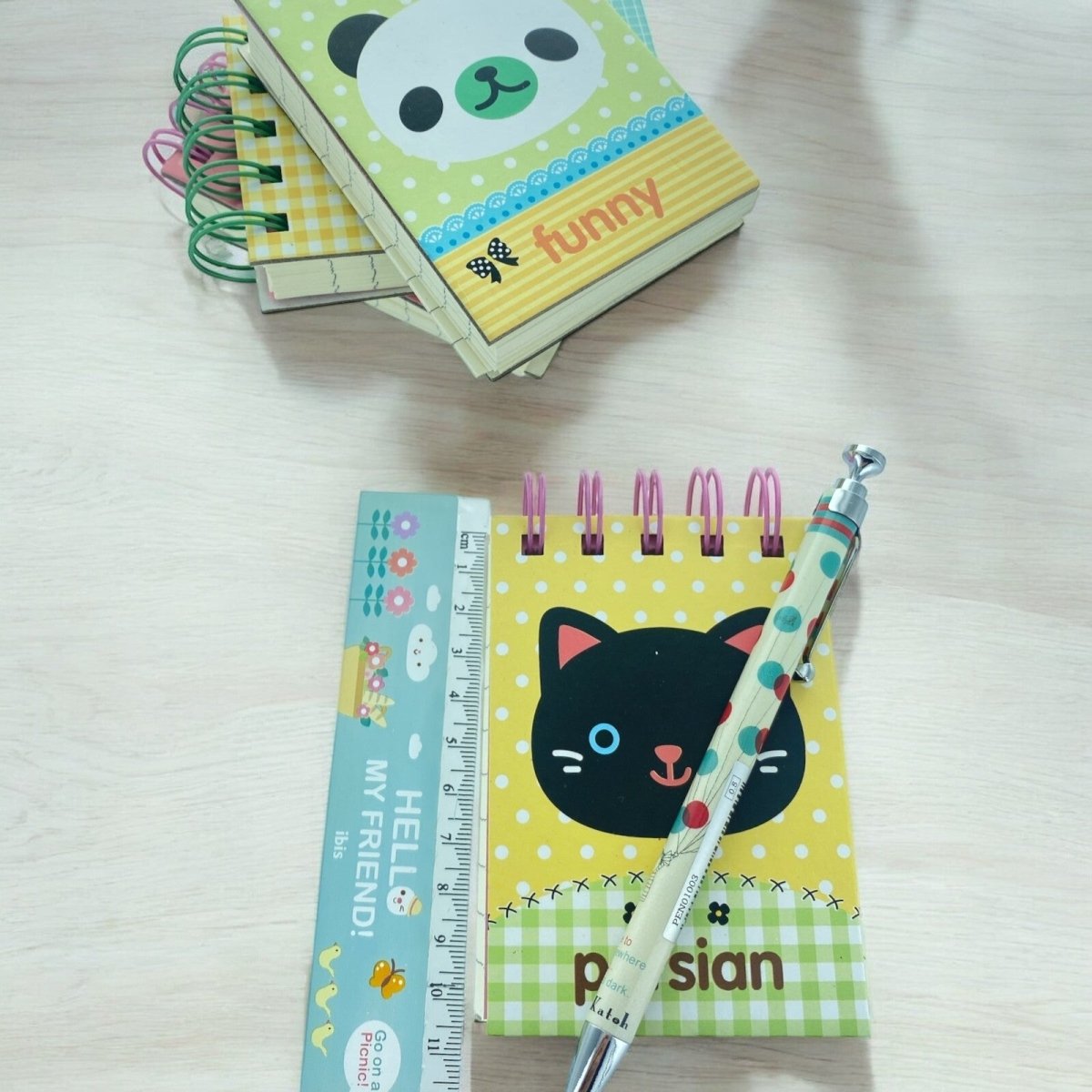 Cute Animals Note Pad Notebook Spiral Jotter Pad Kids Party Bag set of 4 - PartyErasers