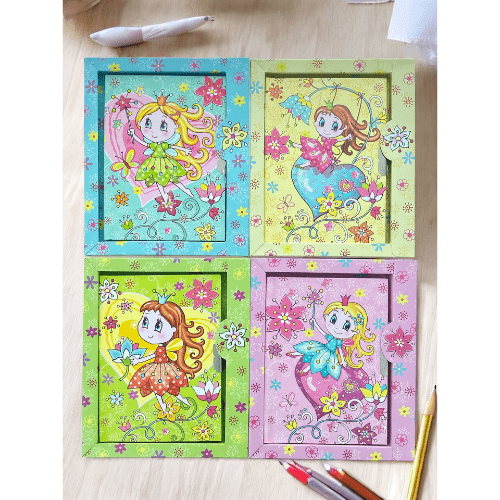 Cute Fairy Secret Lockable Notebook/Diary/Journal with Key Box Set - PartyErasers