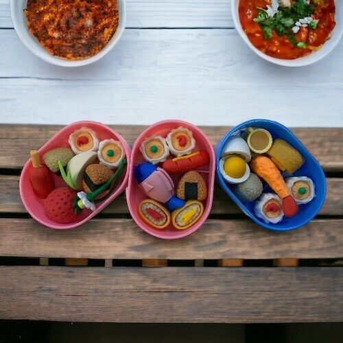 DREAM Japanese Puzzle Eraser - Bento Erasers Box Set (3 selections) - PartyErasers