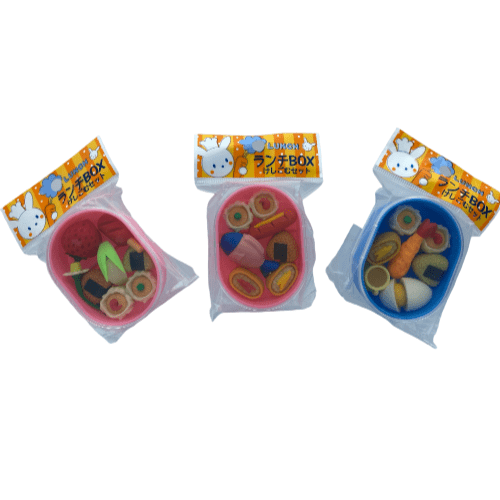 DREAM Japanese Puzzle Eraser - Bento Erasers Box Set (3 selections) - PartyErasers