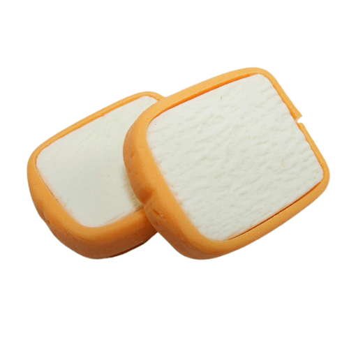DREAM Japanese Puzzle Eraser - Two Slices of Bread Erasers (2 selections) - PartyErasers