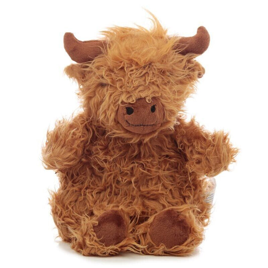 Highland Coo Cow Microwavable Plush Lavender Heat Pack - PartyErasers