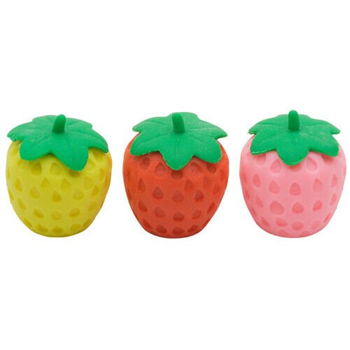 Iwako Japanese Puzzle Eraser - 3 Mini Pencil Tops - PartyErasers