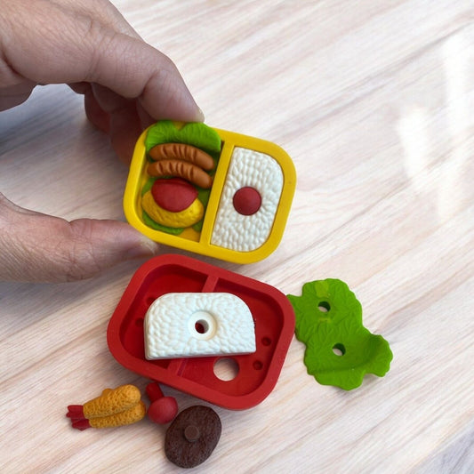 Iwako Japanese Puzzle Eraser - Lobster, Japanese Lunch Bento Set (rare) - PartyErasers