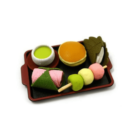 IWAKO Japanese Puzzle Eraser Rubbers Blister Set - Japanese Sweets - PartyErasers