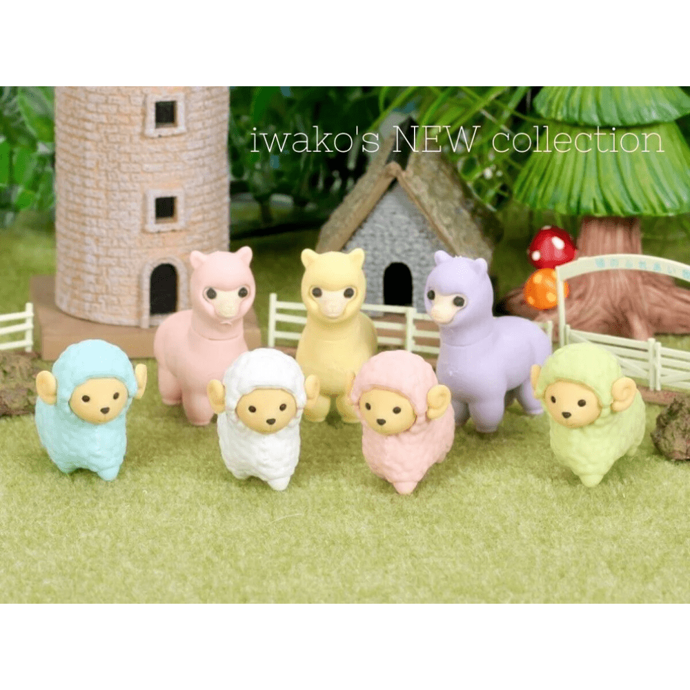 Iwako Japanese Puzzle Eraser - Sheep and Llama - PartyErasers