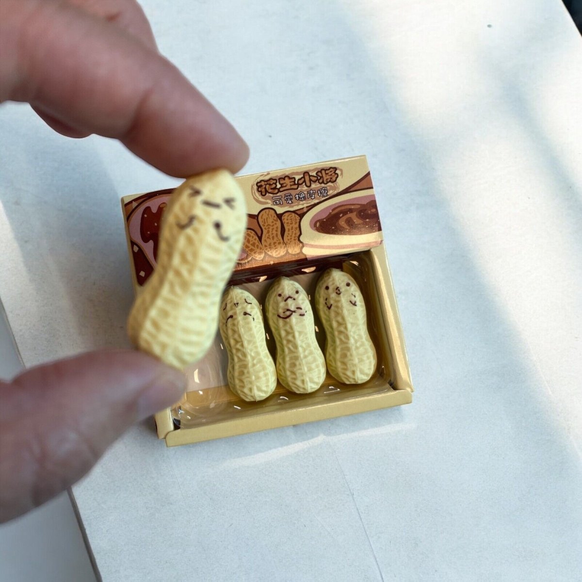 Kawaii Funny Faces Peanuts Erasers in Box (4pcs/Box) - PartyErasers