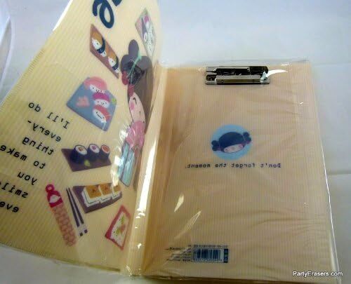 Kawaii Japanese Blue Kimono Girl Design Document File Binder Folder 23cm A4 - PartyErasers