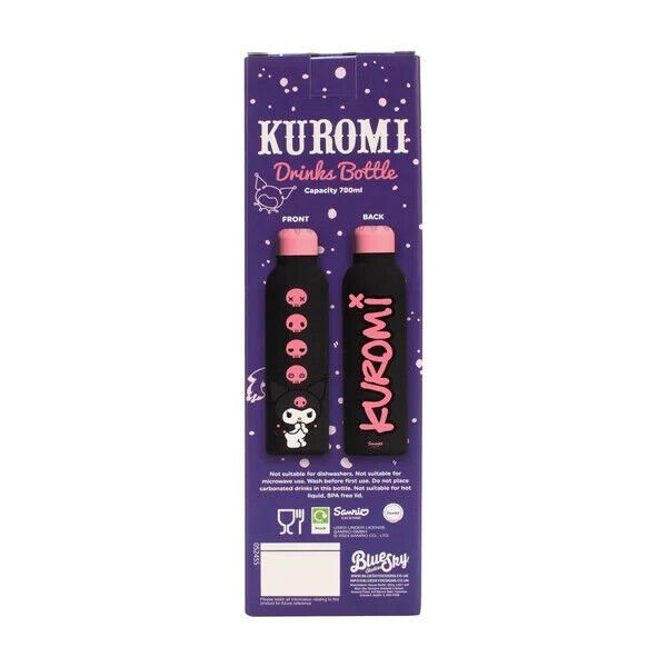 Kuromi Steel Bottle 700ml - PartyErasers