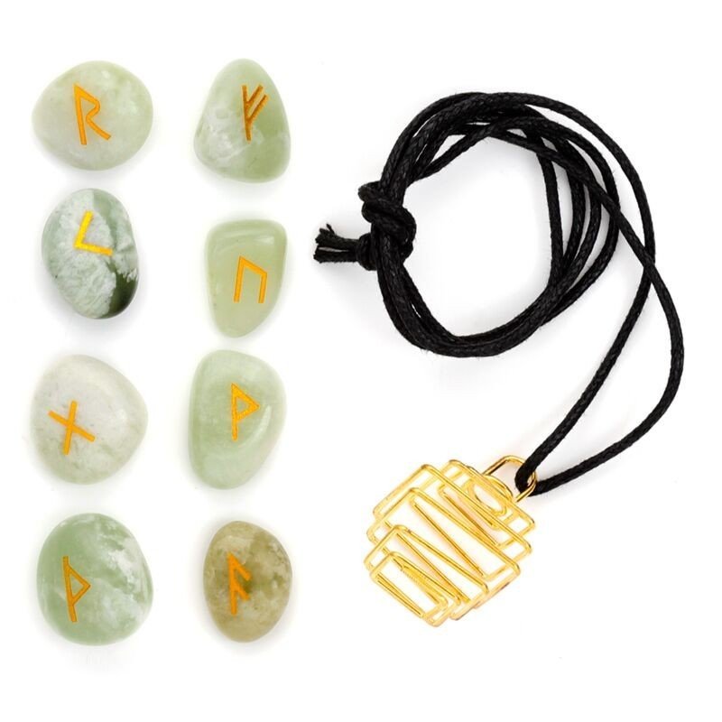 Make Your Own DIY Rune Stone Gemstones Necklace Kit - PartyErasers