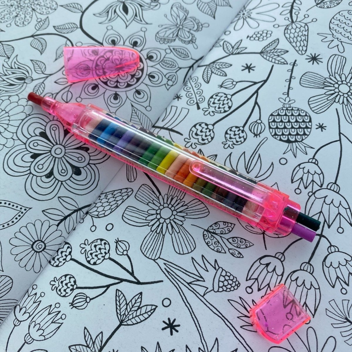 Mandala Inspired Colouring Book Kids Adult Mind Relaxing Colour Therapy Party - PartyErasers