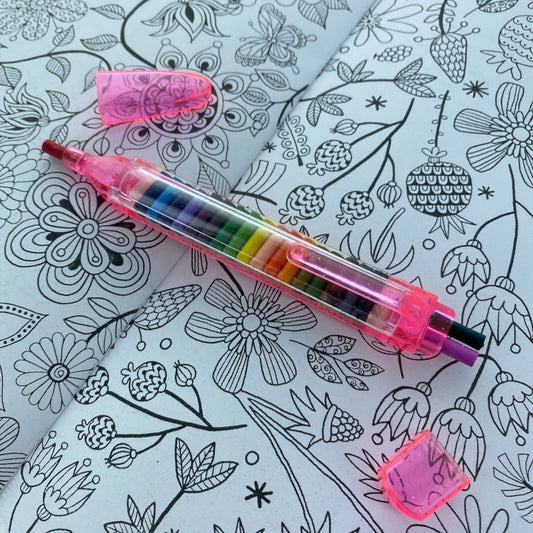 Mandala Inspired Colouring Book Kids Adult Mind Relaxing Colour Therapy Party - PartyErasers