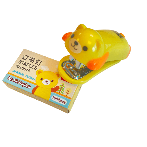 Mini Cute Animal Desktop Stapler with 1000PCS Staples for Office School Home - PartyErasers