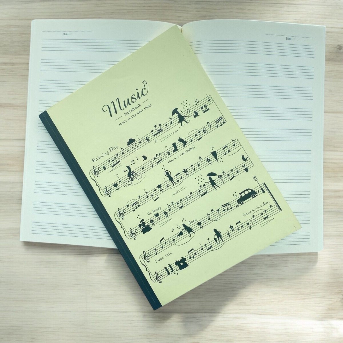 Music Manuscript Book 10 or 8 Stave 32 Sheets Blank Sheet Music Notebook - PartyErasers
