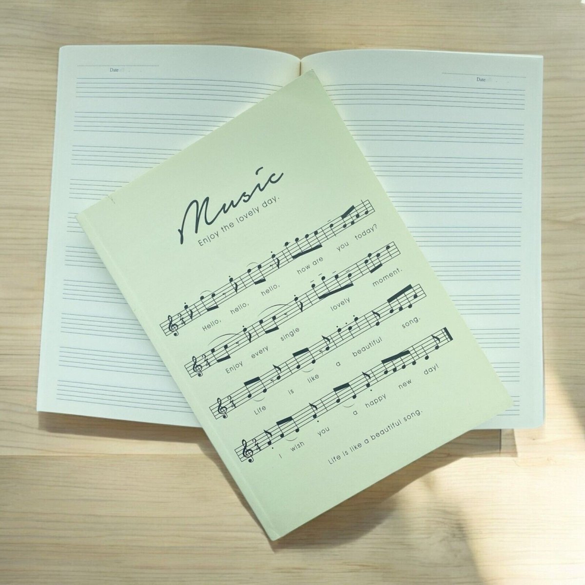 Music Manuscript Book 10 or 8 Stave 32 Sheets Blank Sheet Music Notebook - PartyErasers