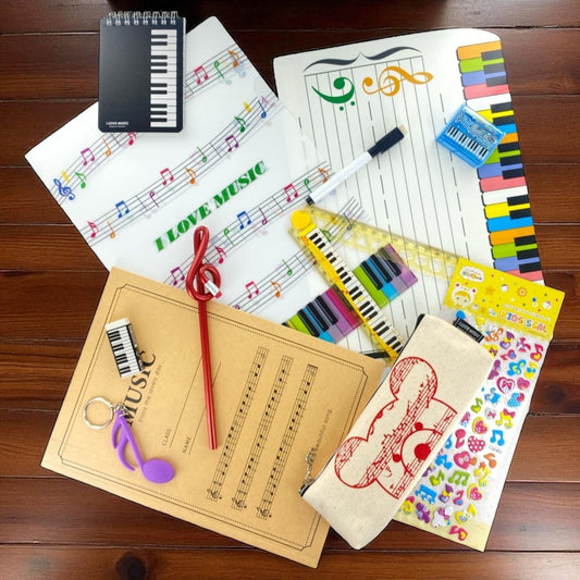 Music Starter Gift Set, Essential Supplies for Learners, Children & Enthusiasts - PartyErasers