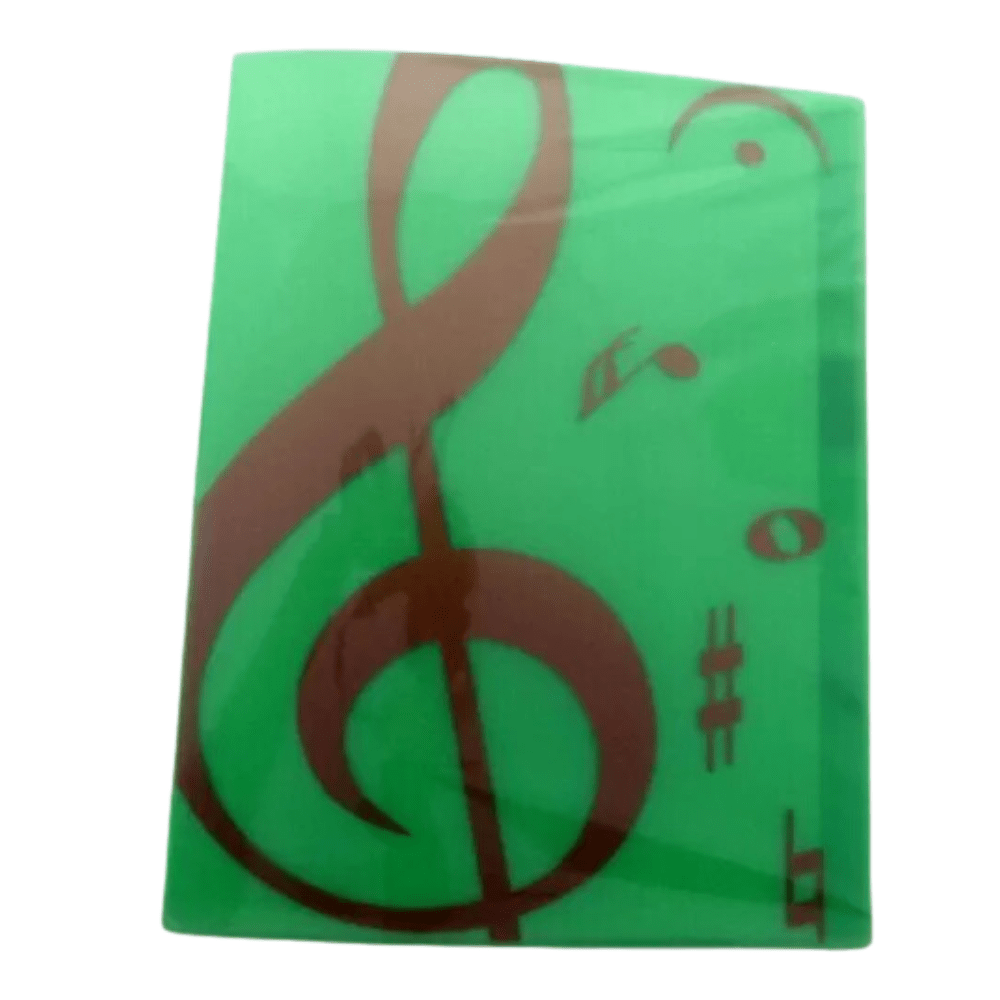 Music themed 20 Pockets Plastic Folder Display Book Soft Cover - PartyErasers