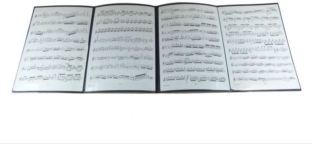 Music Themed 6 Pages Expand Piano Sheet Music File Folder Presentation - PartyErasers