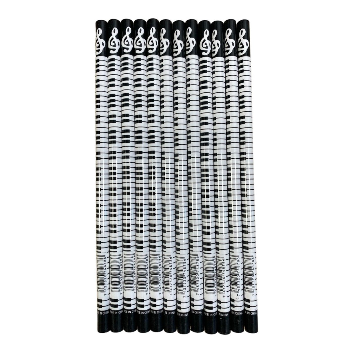 Music Themed HB Pencils (12pcs) Stationery Music Gifts - PartyErasers