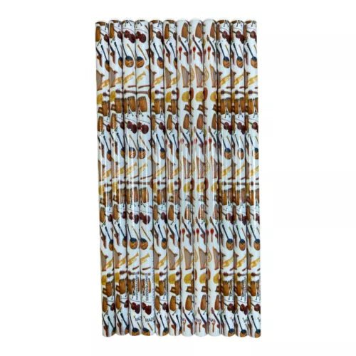 Music Themed HB Pencils (12pcs) Stationery Music Gifts - PartyErasers