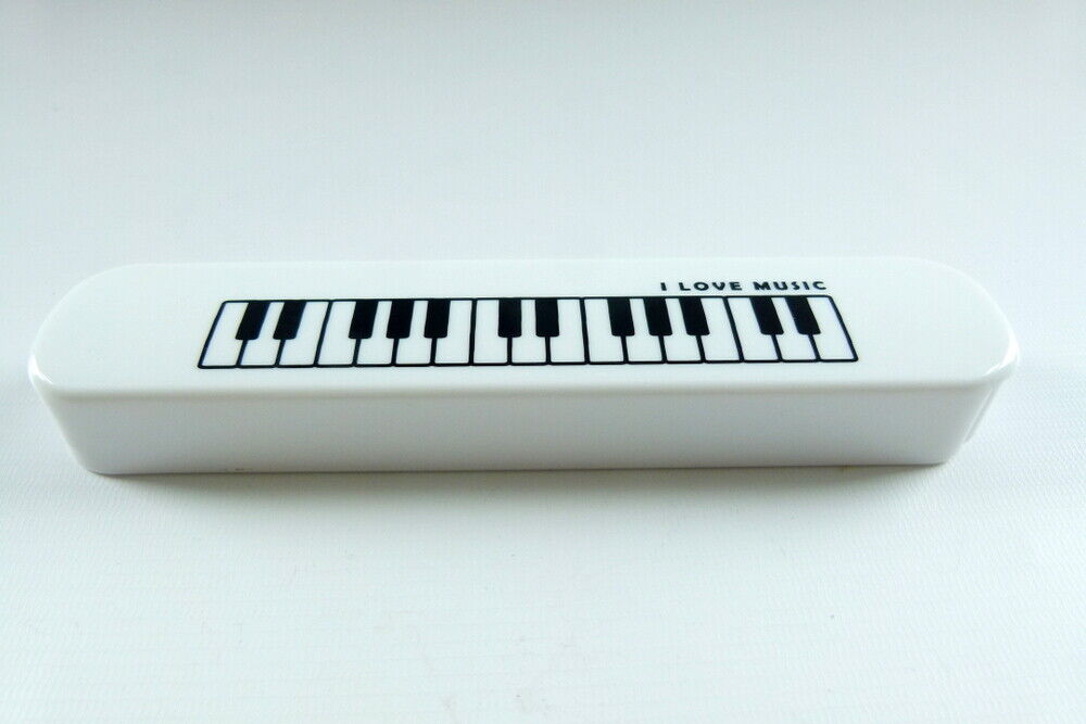 Music Themed I Love Music Keyboard Design Cutlery Kit - Metal Spoon and Chops... - PartyErasers