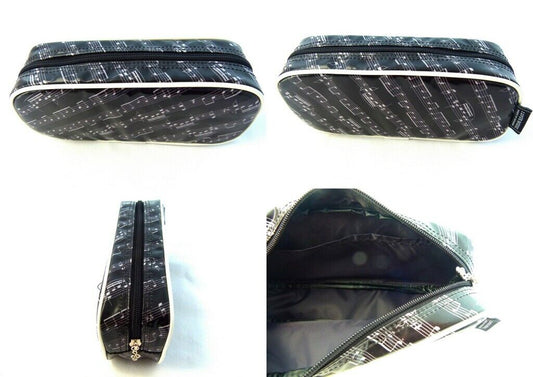 Music themed music score sheet design Rectangle Zipper Pencil Case - PartyErasers