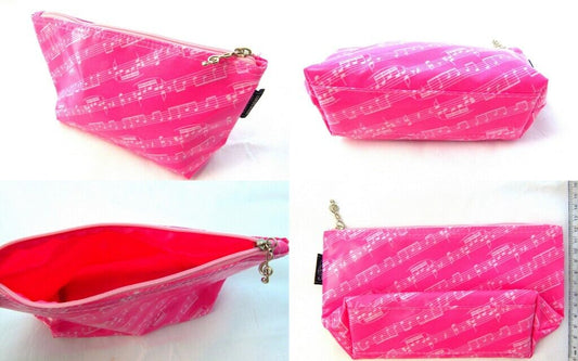 Music Themed Pink Music Score Sheet Design Travel/Stationery/Accessories Flat... - PartyErasers