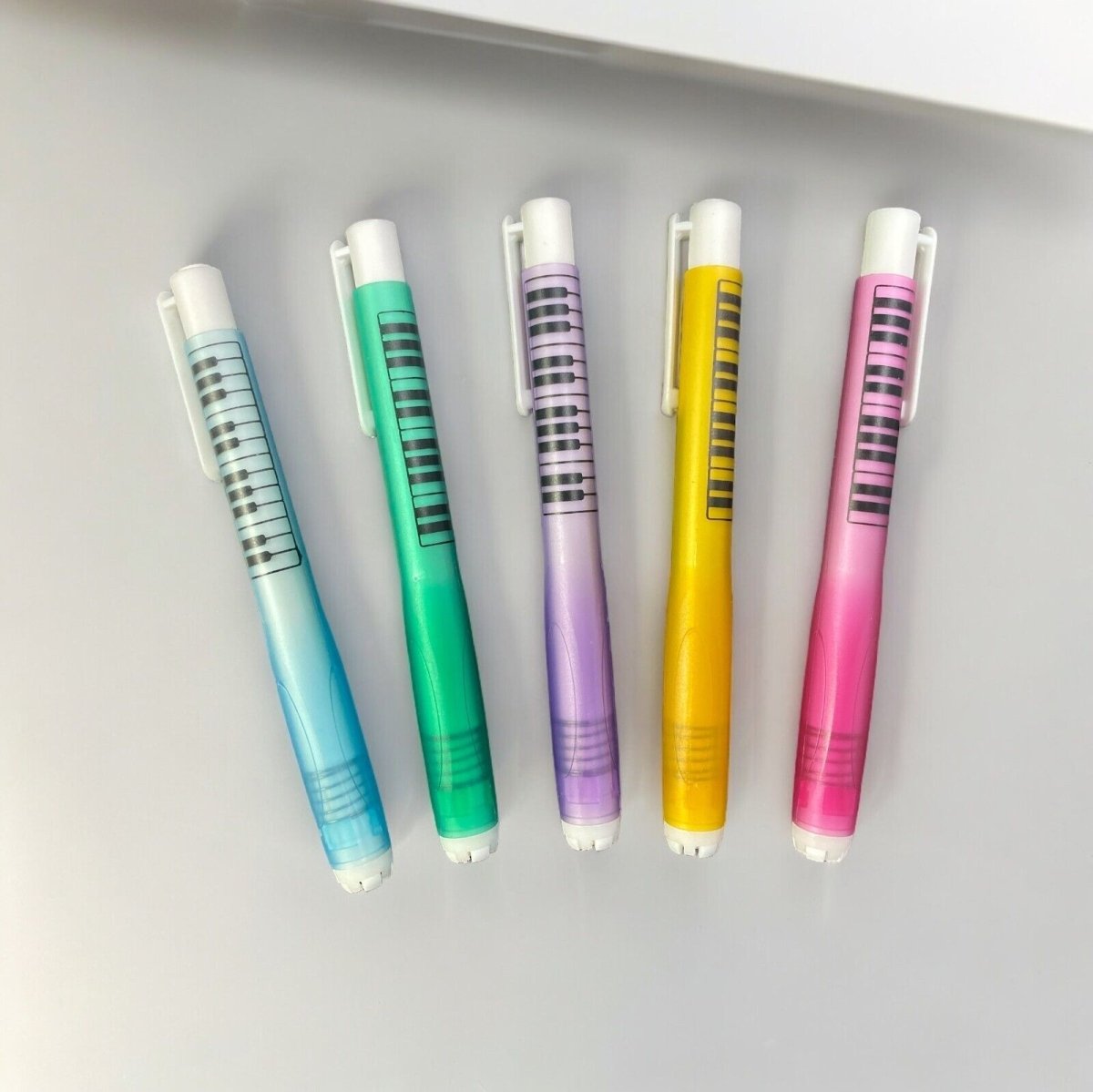 Music Themed Stationery Pen Style Automatic Retractable Eraser - PartyErasers
