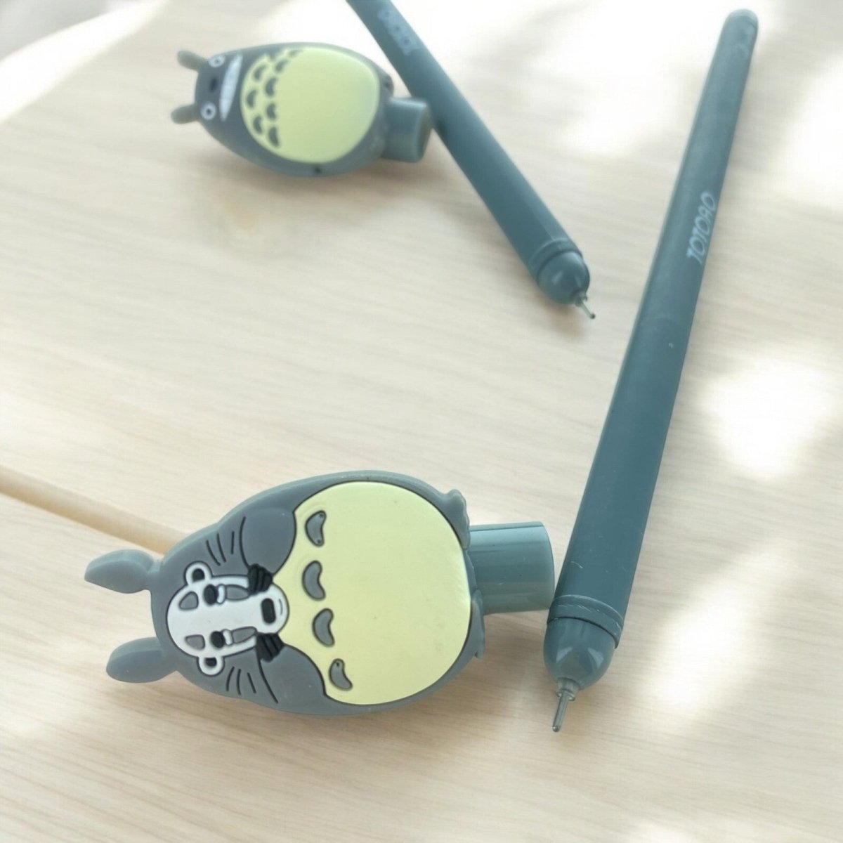 My Neighbour Totoro Black Gel Pens Cute Anime Pen for School Gift (2pcs) - PartyErasers