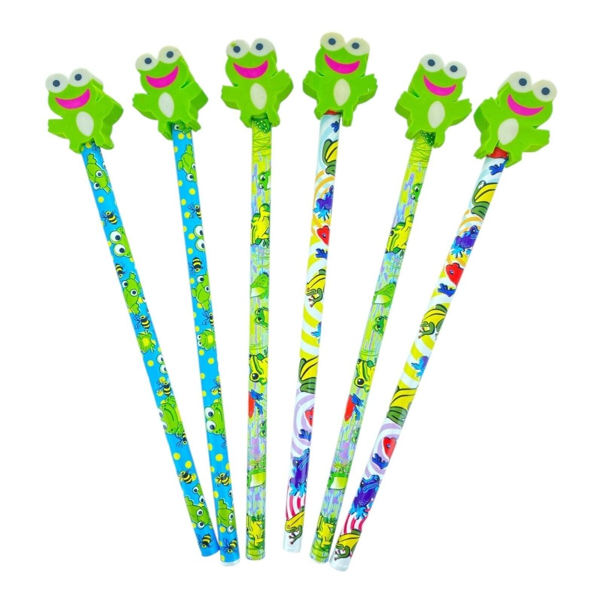 Novelty HB Pencils with Rubber Eraser on Top Rewards Student Classroom Party - PartyErasers